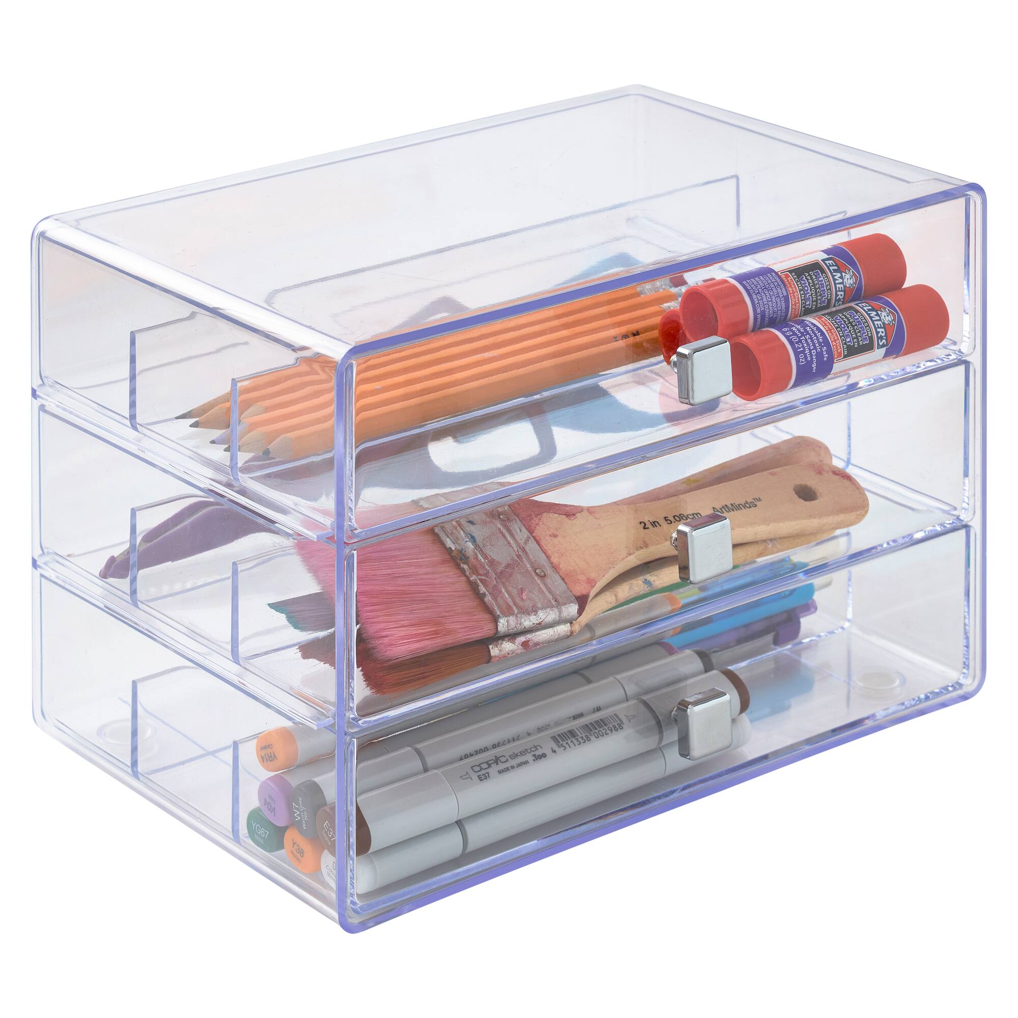 6 Pack: Three-Drawer Washi Organizer by Simply Tidy™